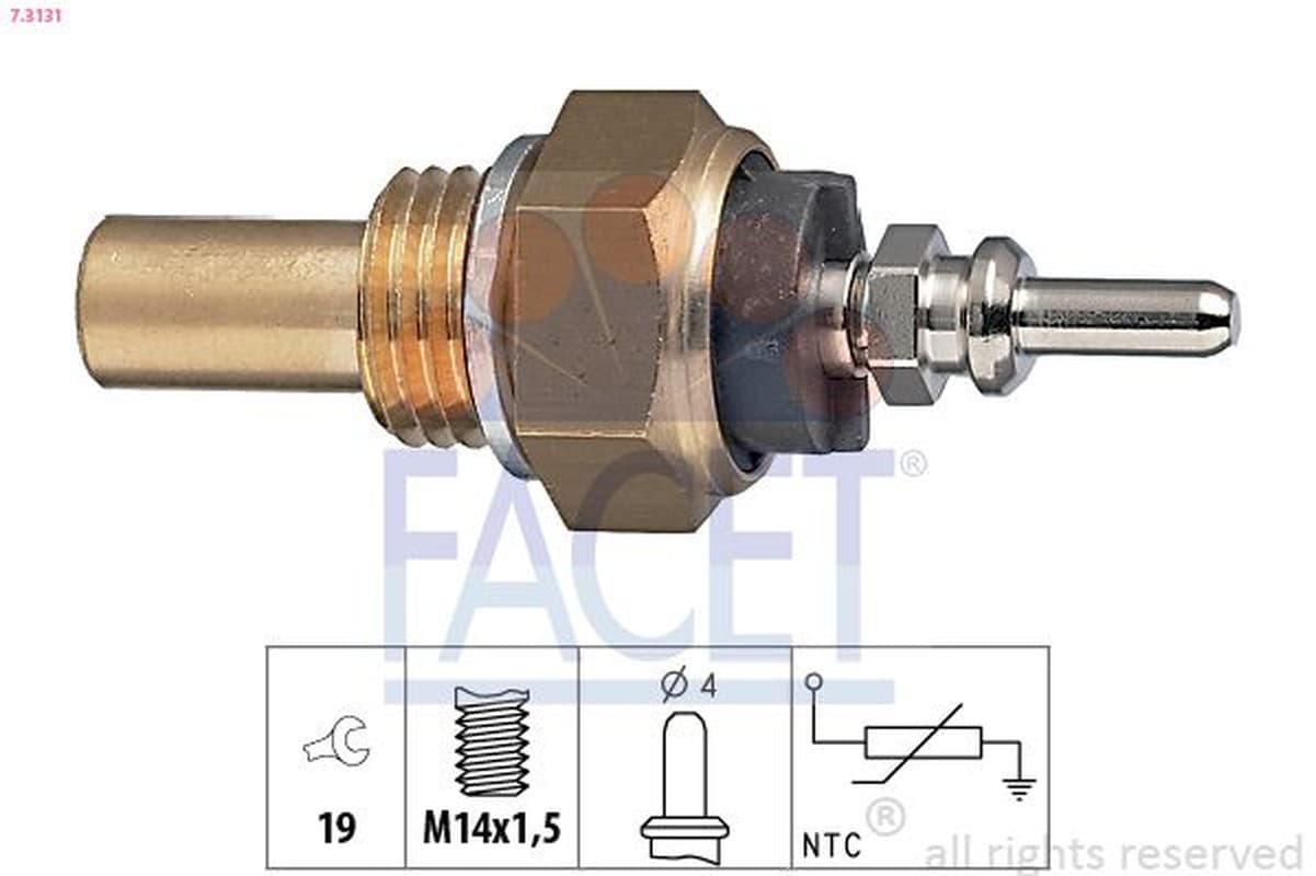 FACET 7.3131 Capteur température liquide refroidissement