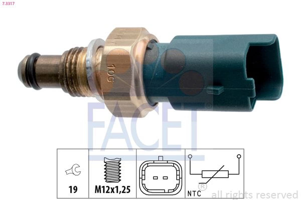 FACET 7.3317 Capteur température liquide refroidissement