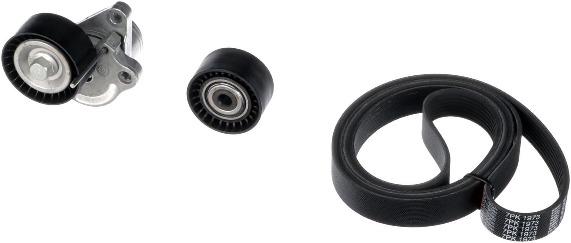 GATES K017PK1973 kit courroie Poly-V d'accessoires moteur K017PK1973 7 nervures longueur 1973 mm