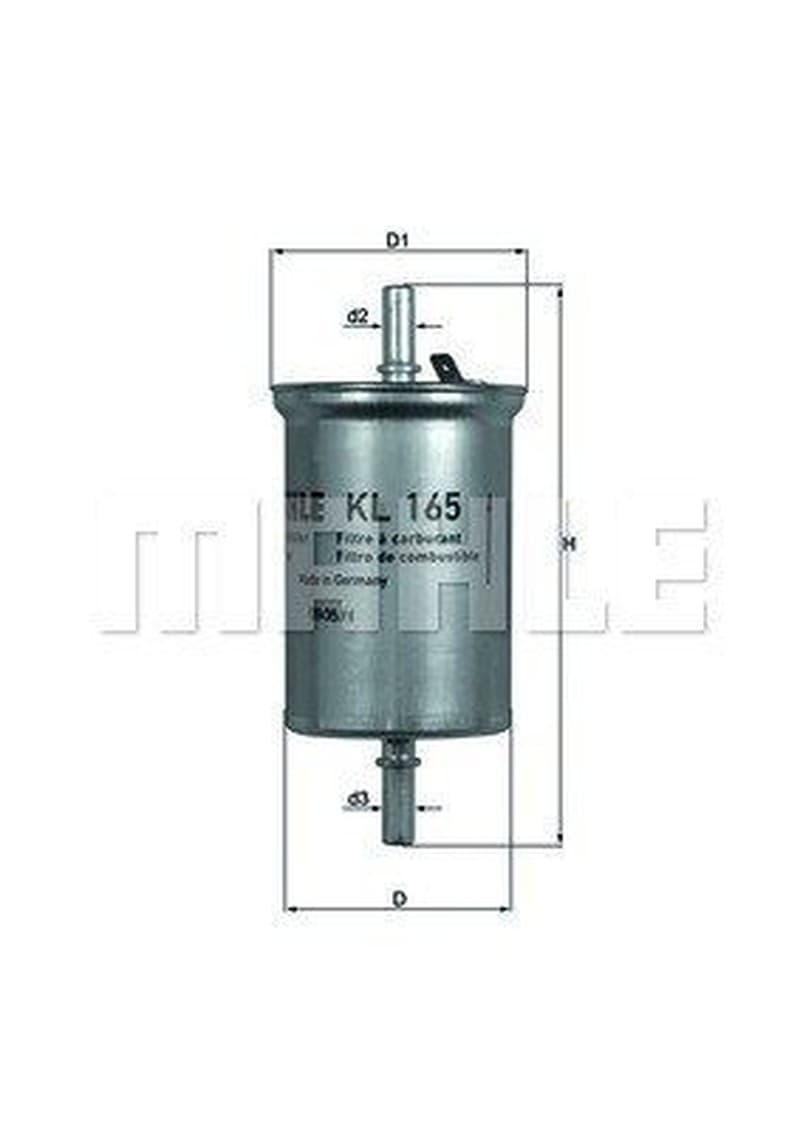 MAGNETI MARELLI 154084849740 filtre carburant en ligne diesel hauteur 135 mm
