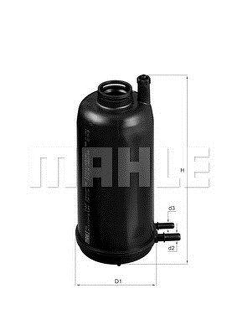 MAGNETI MARELLI 154703825100 filtre carburant en ligne diamètre 100 mm hauteur 233 mm filetage 9 mm