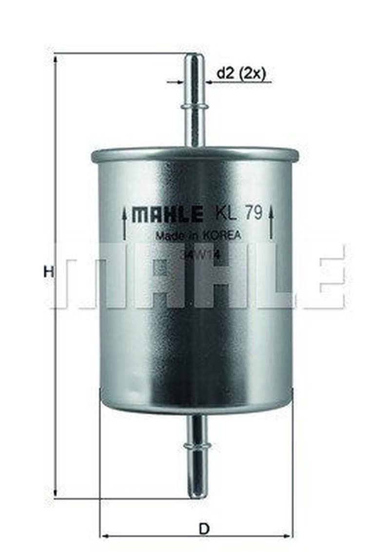 MAGNETI MARELLI 154065578130 filtre carburant en ligne diesel hauteur 172 mm
