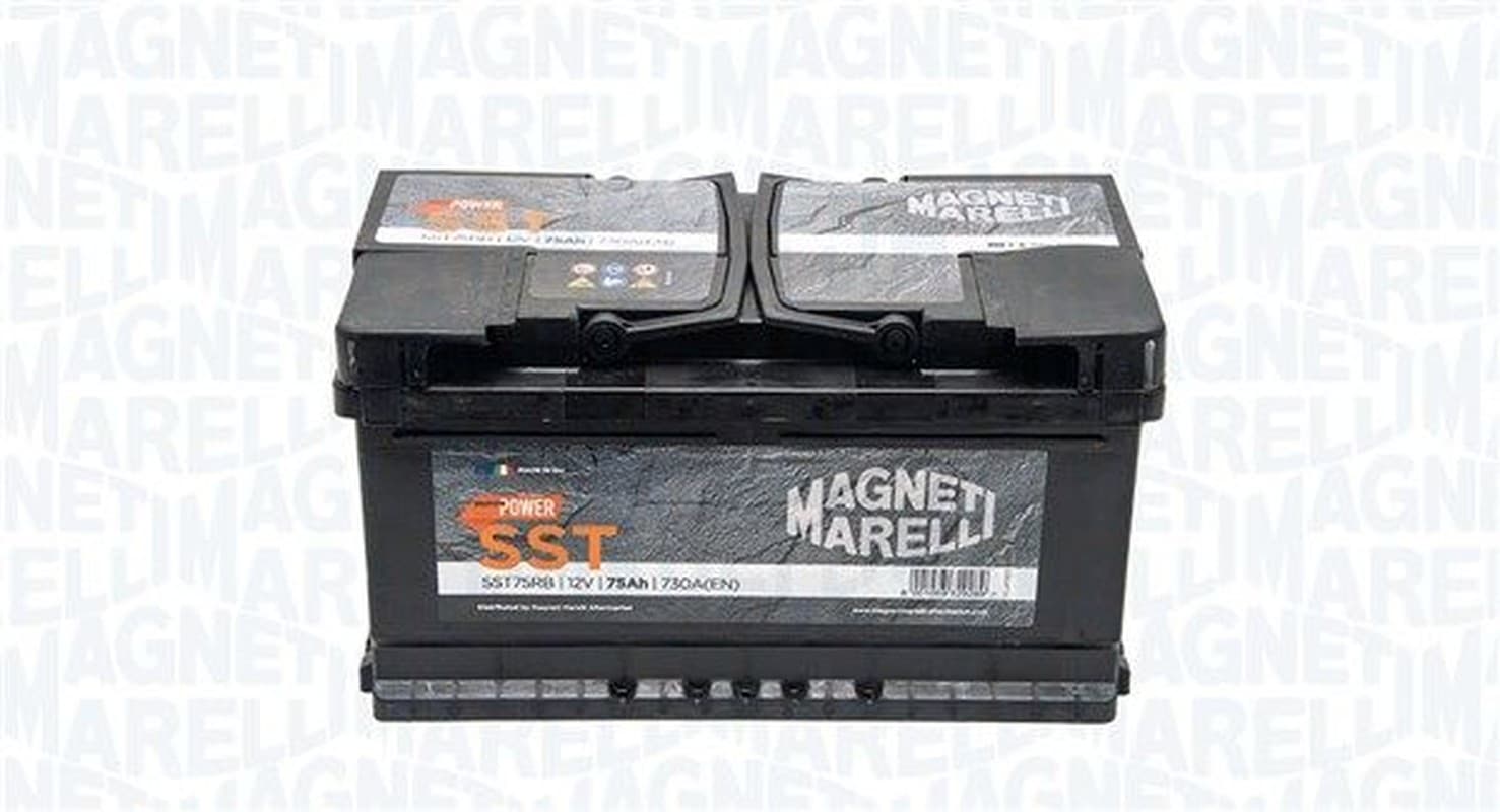 MAGNETI MARELLI MAMASST75RB Starterbatterie 12V 75Ah 730A Blei-Säure Polanordnung rechts Abmessungen 315x175x175 mm