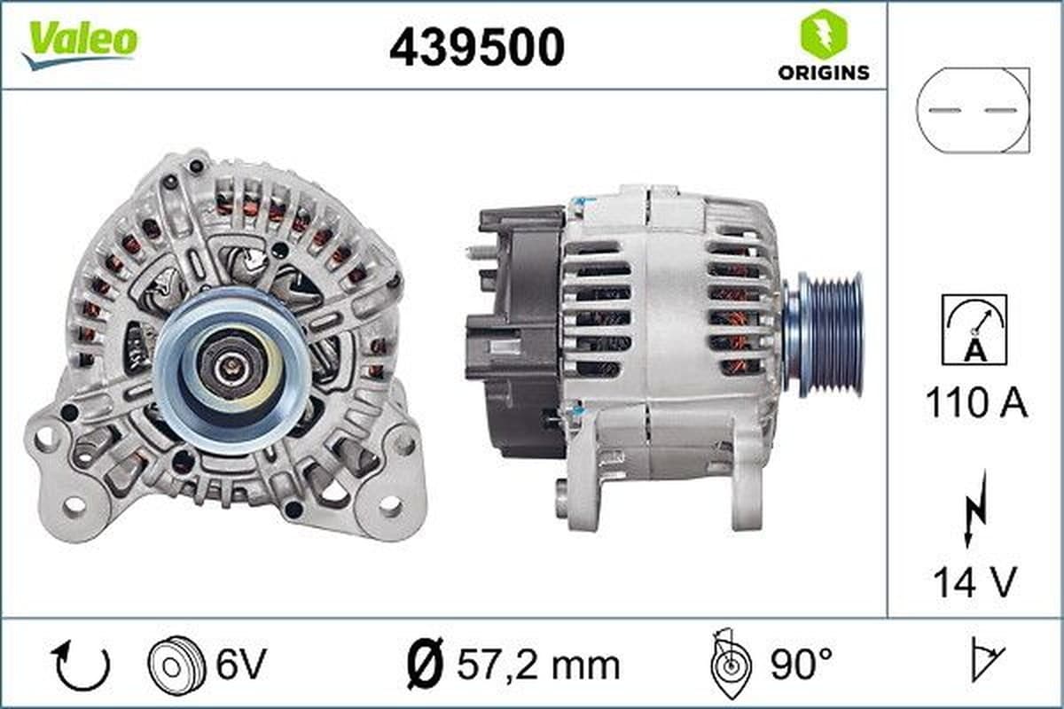 Valeo Al Vw Golf 2.0Fsi - Au A3 1.6,2.0 110A 439500