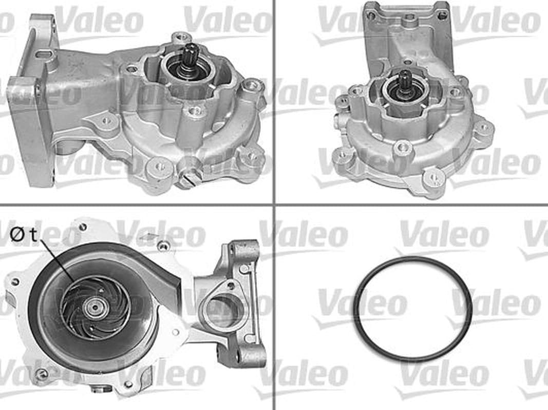 VALEO Wasserpumpe 506693 Motorkuehlung mit Dichtungen