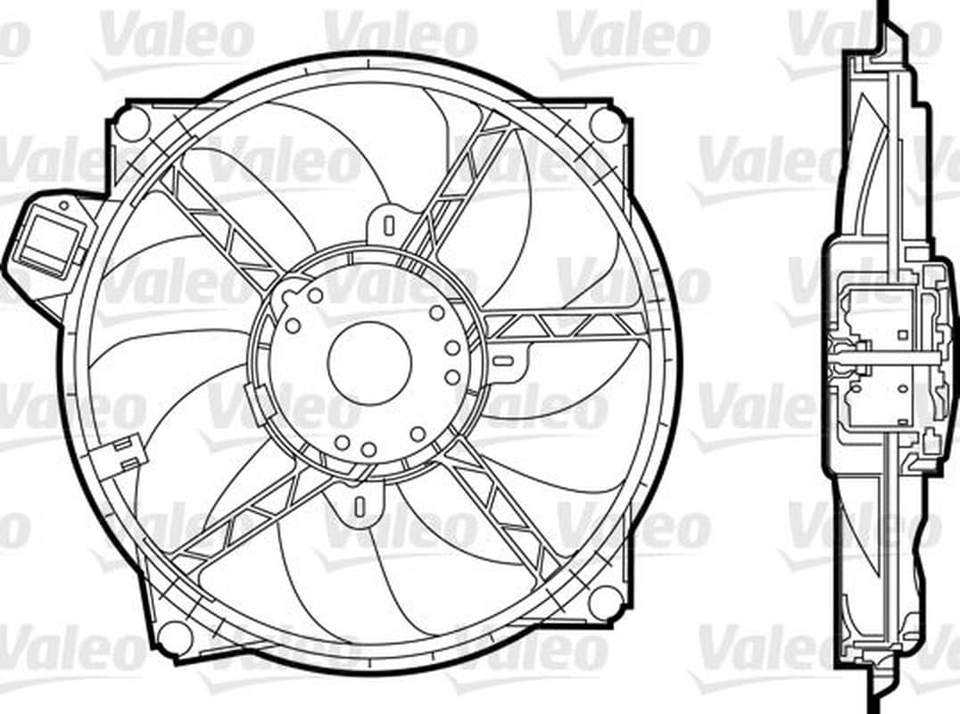 VALEO 696376 Kühlerlüfter Motorkühlung Leistung 370 W