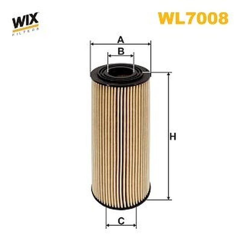 WIX FILTERS filtre à huile WL7008 cartouche pour entretien auto