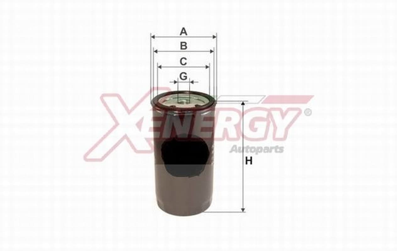 AP XENERGY X1598792 filtre carburant à visser diamètre 78 mm hauteur 120 mm filetage M 16 X 1.5