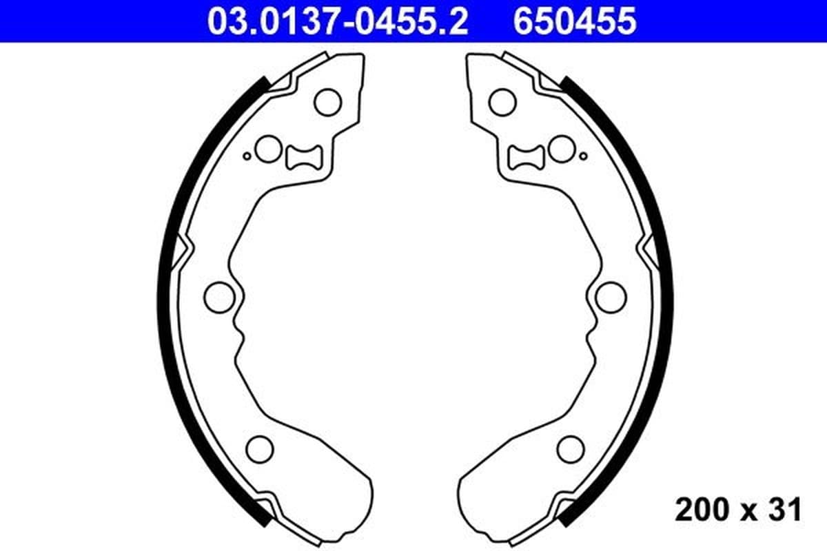 Ate Kit Ganasce Freno 03.0137-0455.2