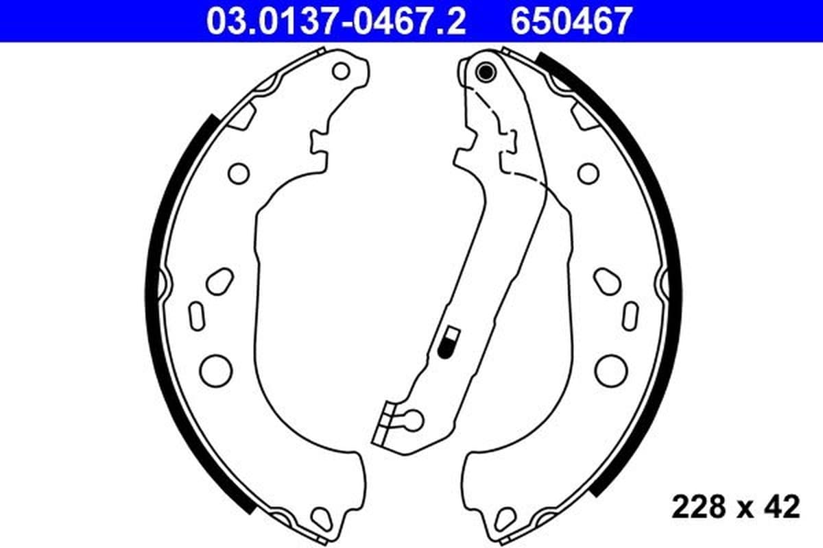 Ate Kit Ganasce Freno 03.0137-0467.2