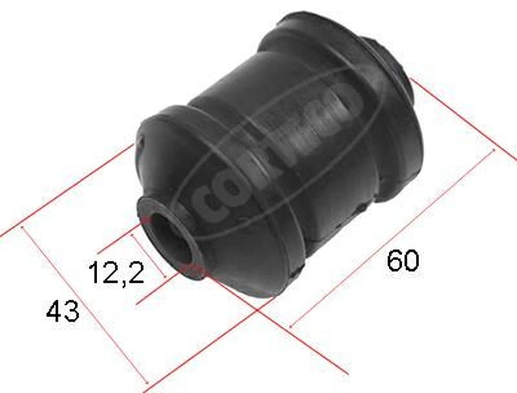 CORTECO Support bras oscillant 21652924 essieu avant diam. int. 12,2 mm diam. ext. 43 mm