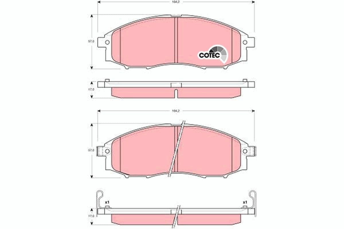 Trw Pattini Freno Nissan Pick Up (D22) 3.0 Td Gdb3340