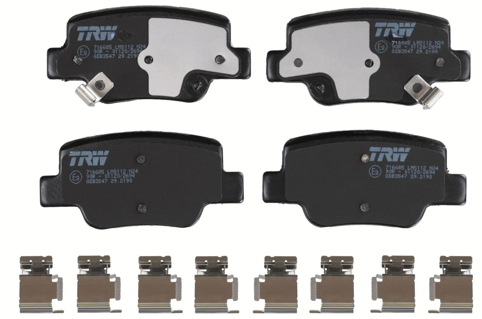TRW plaquettes de frein GDB3547 101,8x48,7 mm avec témoin sonore