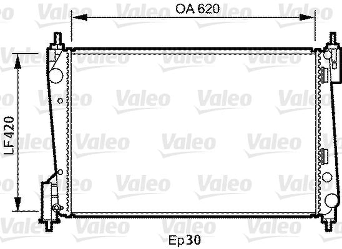 Valeo Radiatore Fiat G/Punto 1,3 Mltj 735040
