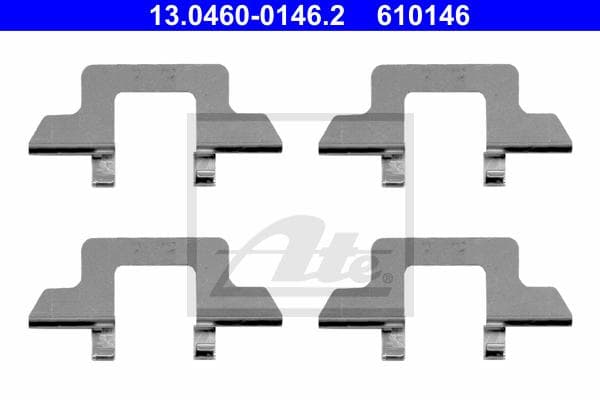 ATE Kit d'accessoires, plaquettes de frein ATE13.0460-0146.2