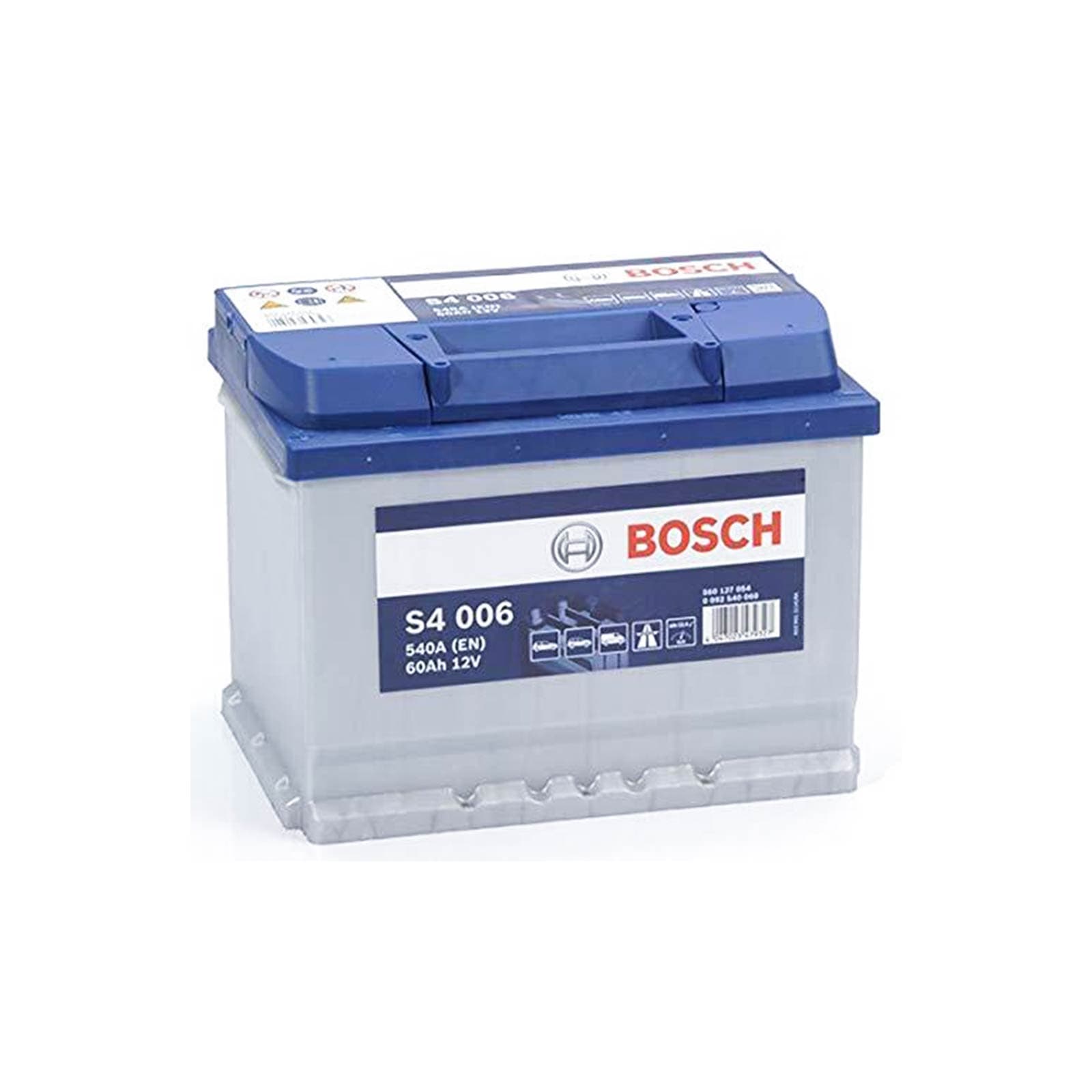 BOSCH 0092S40060 batterie de démarrage 12V 60Ah 540A plomb-acide disposition des pôles 1 dimensions 242x175x190 mm