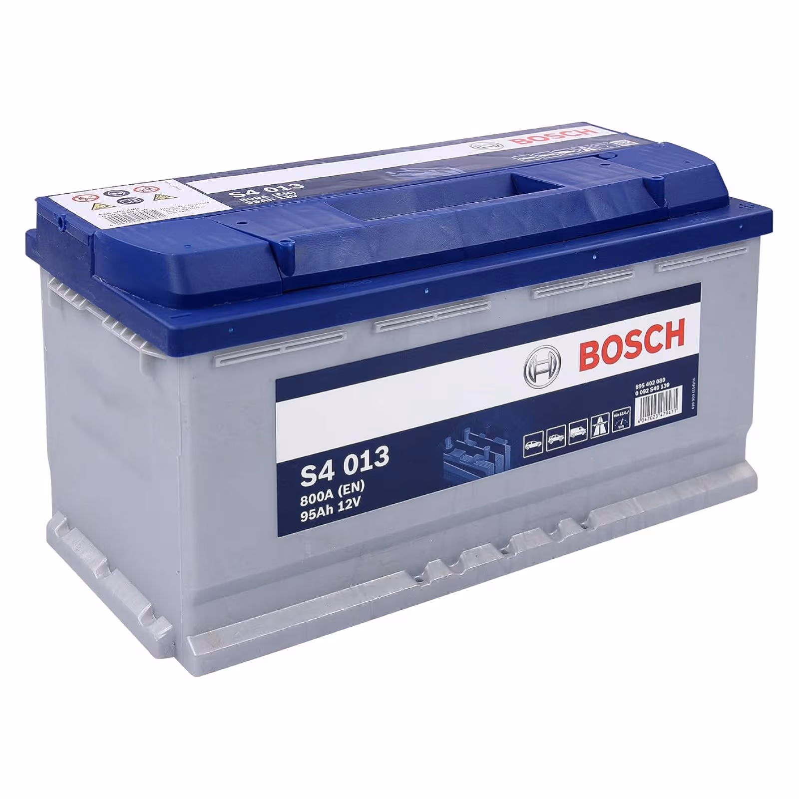 BOSCH 0092S40130 Autobatterie 12V 95Ah 800A Blei-Säure Polanordnung 0 353x175x190 mm