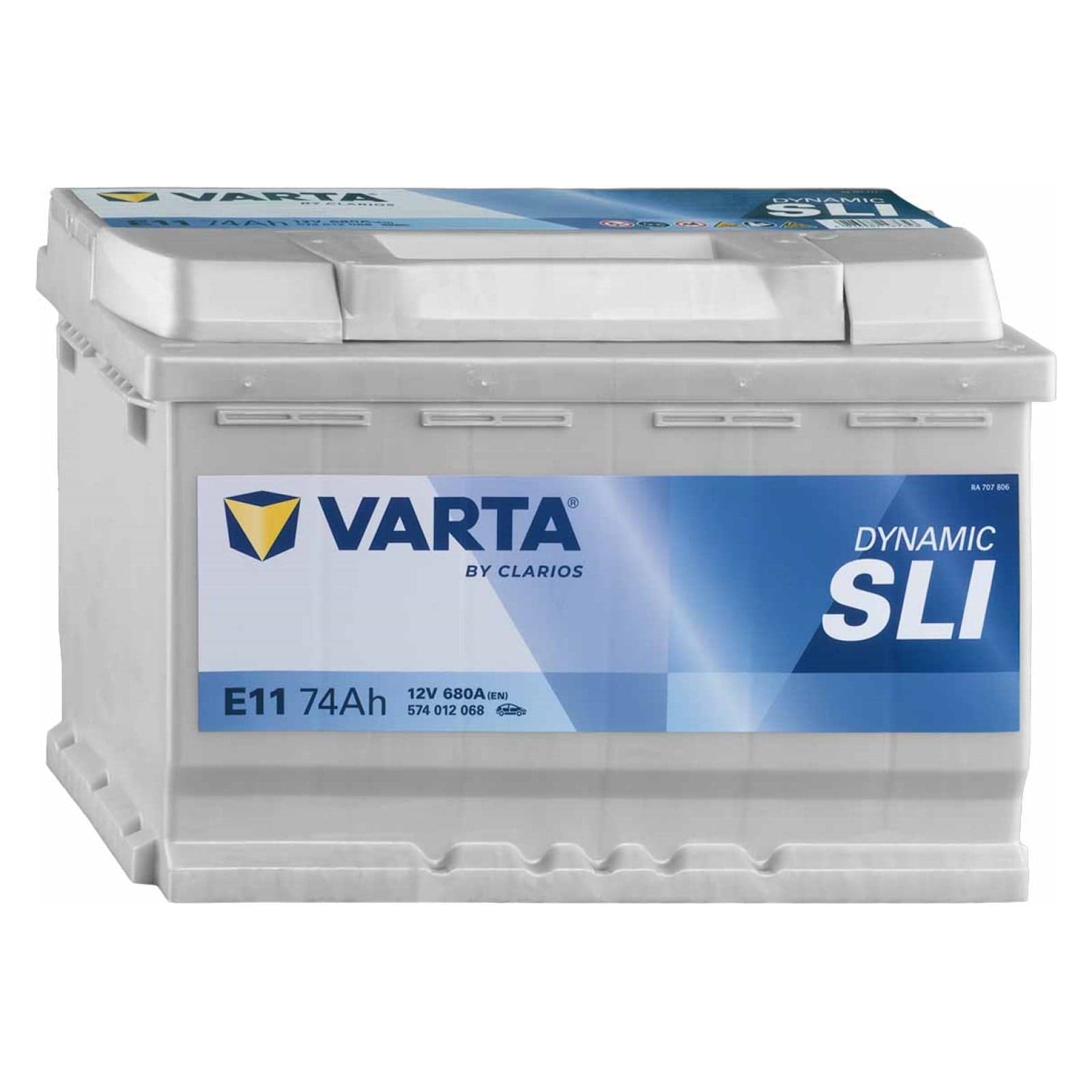 VARTA Batterie auto plomb-acide 12V 74Ah 680A droite 278x175x190 mm