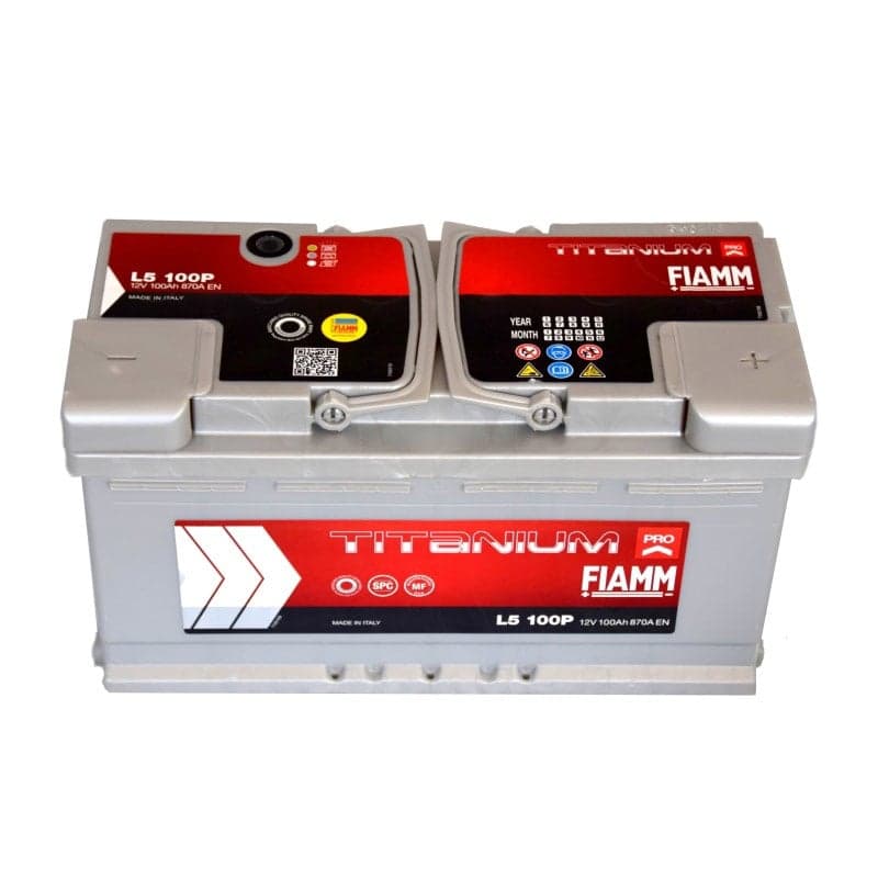 FIAMM 7905160 Batterie auto plomb-acide 12V 100Ah 870A droite 353x175x190 mm