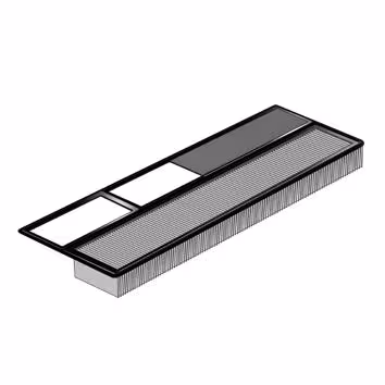 PURFLUX Luftfilter A1227 Filtereinsatz 375x148x47 mm