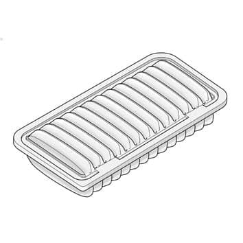 PURFLUX filtre à air A1262 cartouche 240x177x51 mm