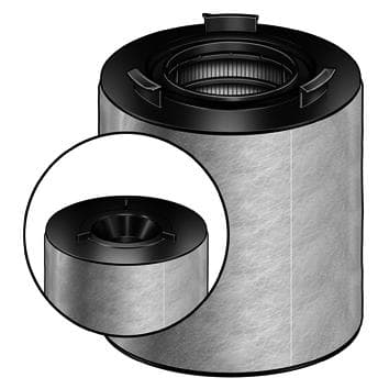 PURFLUX Luftfilter A1344 Filtereinsatz Durchmesser 144x170 mm