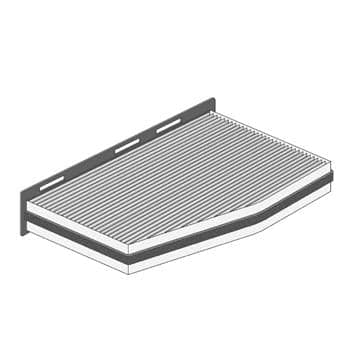 PURFLUX filtre d'habitacle AH378 anti-pollen 286x212x57 mm