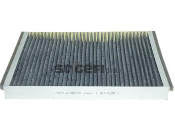 PURFLUX filtre d'habitacle AHC170 charbon actif 296x198x30 mm