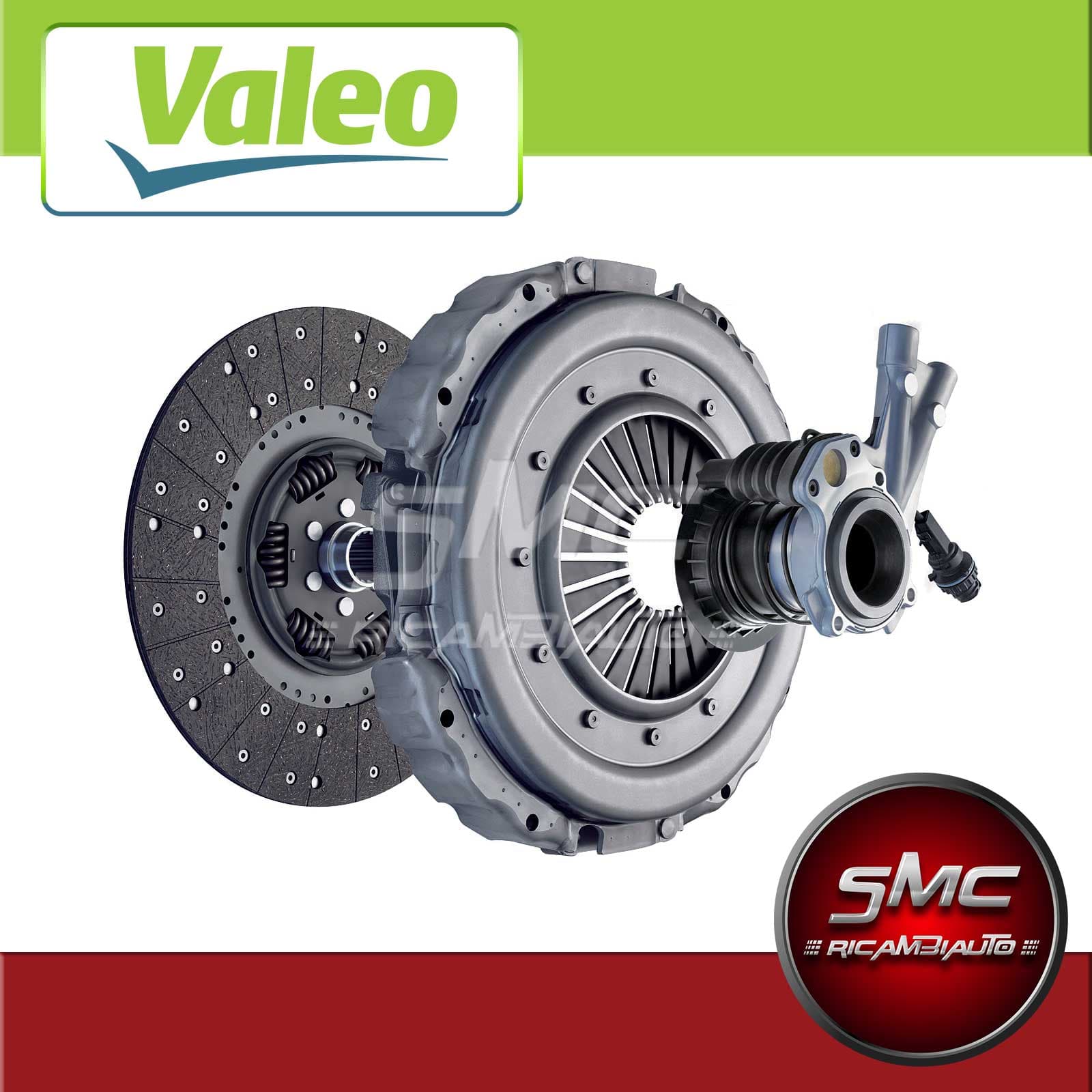 VALEO Kupplungssatz 834017 Durchmesser 201 mm 14 Zähne mit Zentralausrücker, Kupplungsscheibe