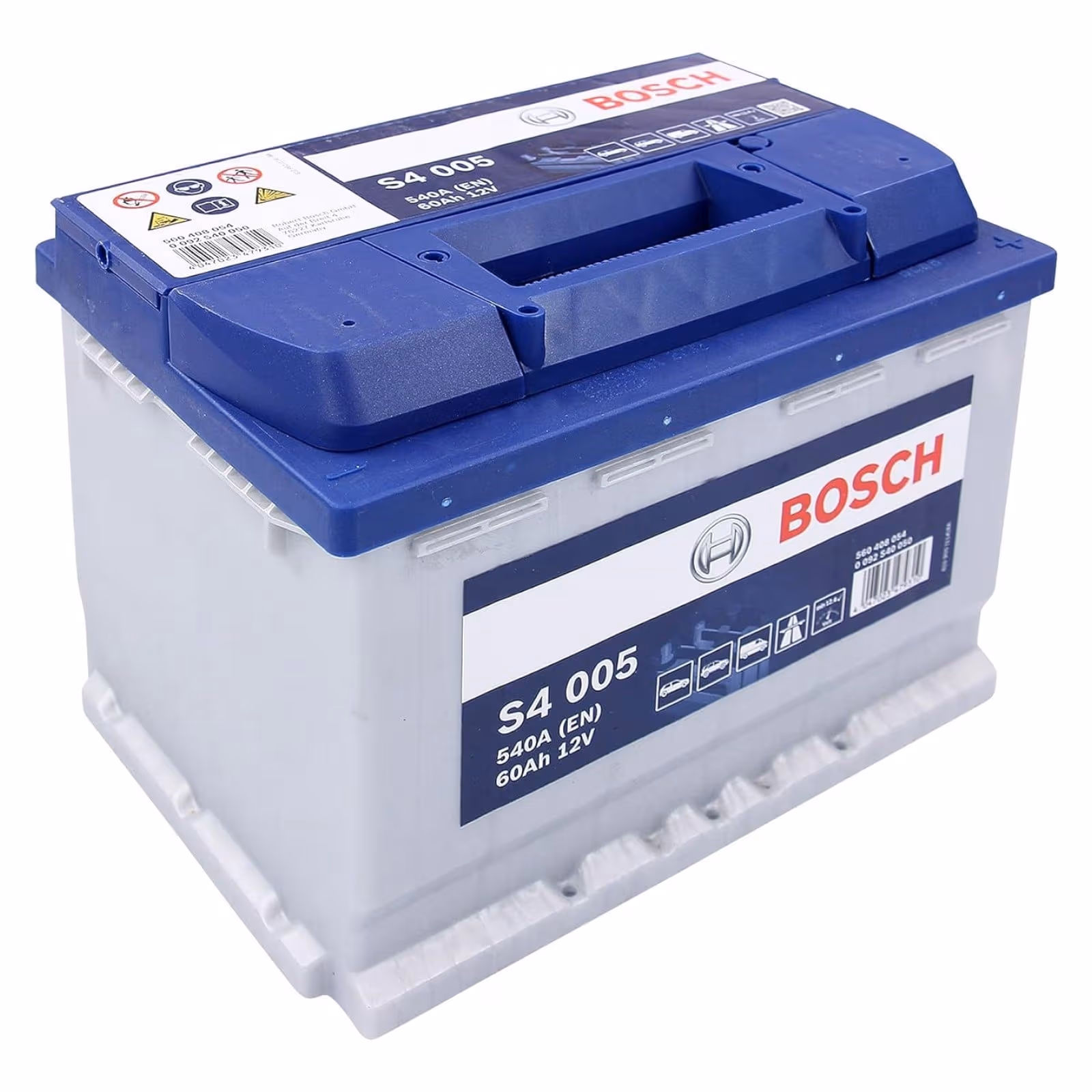 BOSCH S4 Batterie auto plomb-acide 12V 60Ah 540A droite 242x175x190 mm