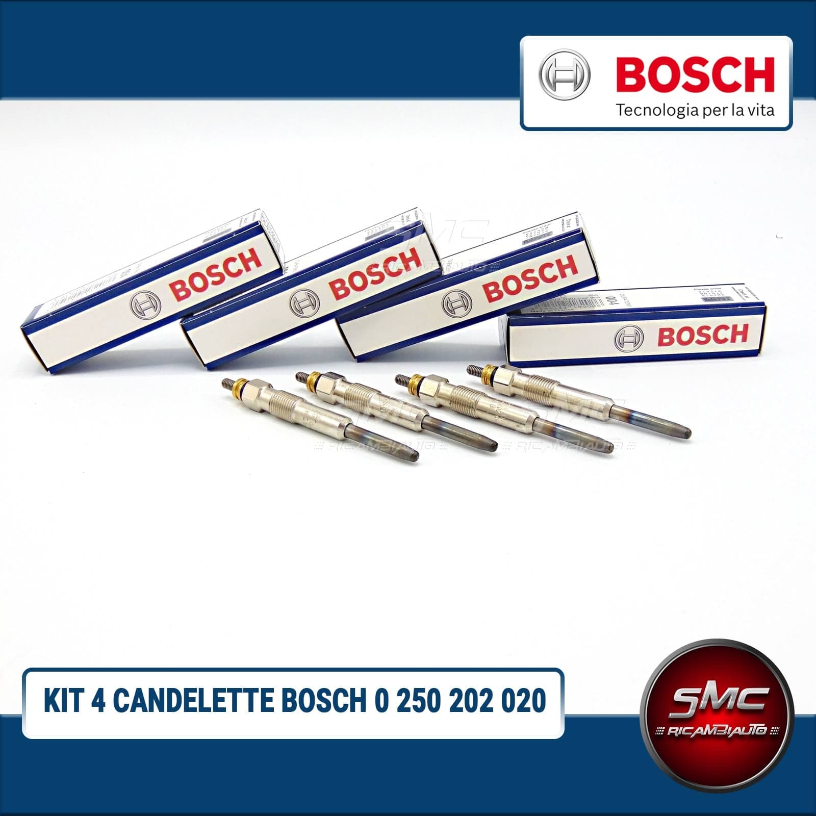 Glühkerzen-Kit Bosch 0250202020-4 Peugeot