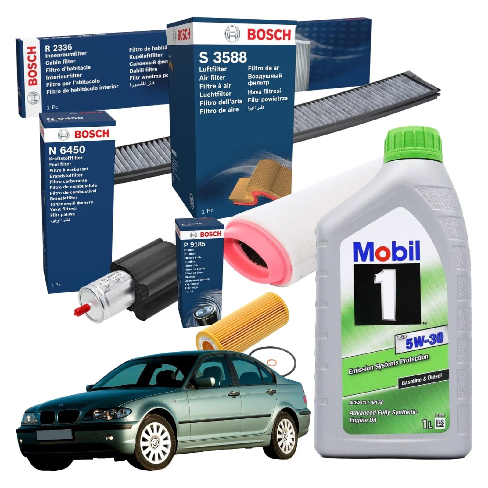 huile moteur BOSCH KTB022+MOBIL5W30