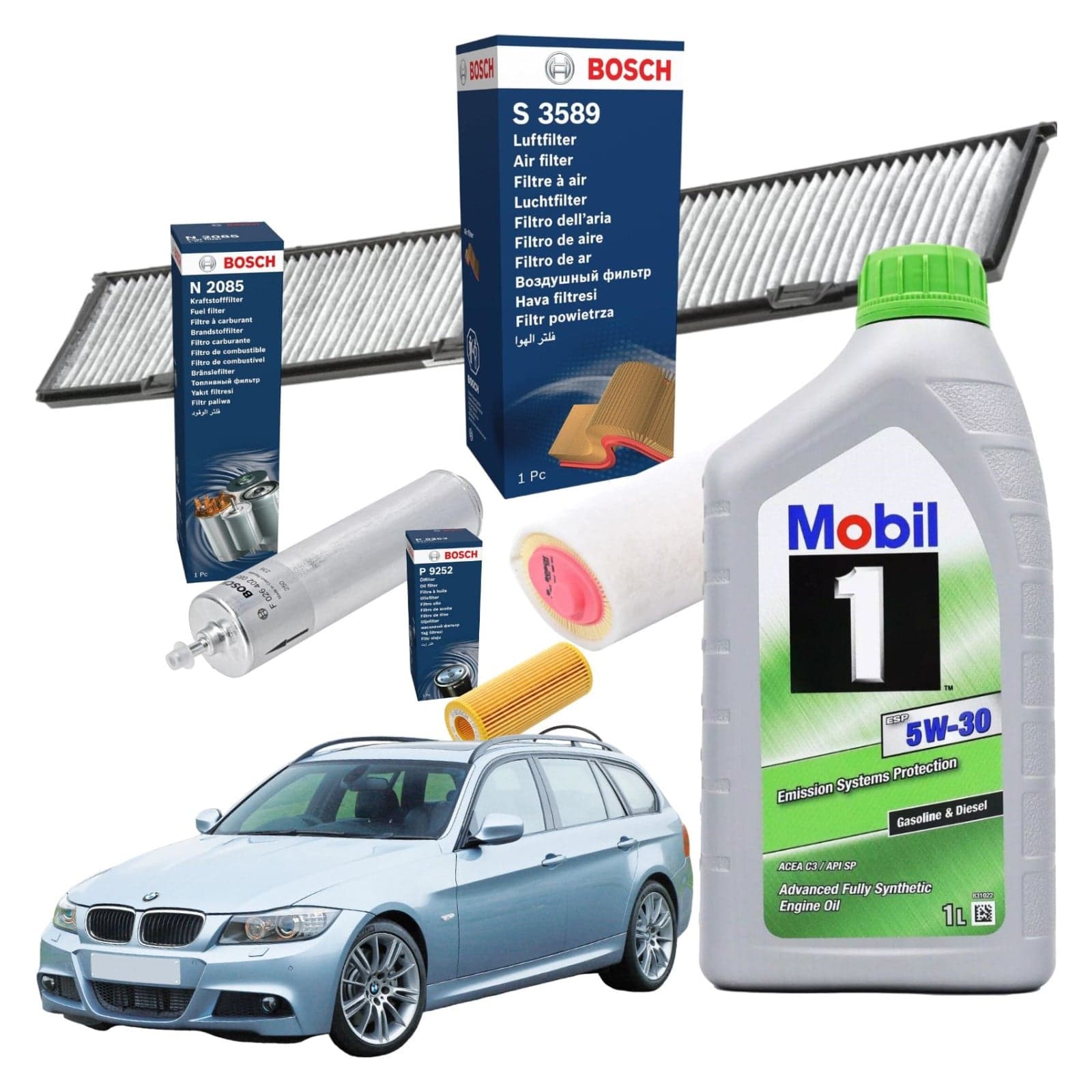 huile moteur BOSCH KTB027+MOBIL5W30