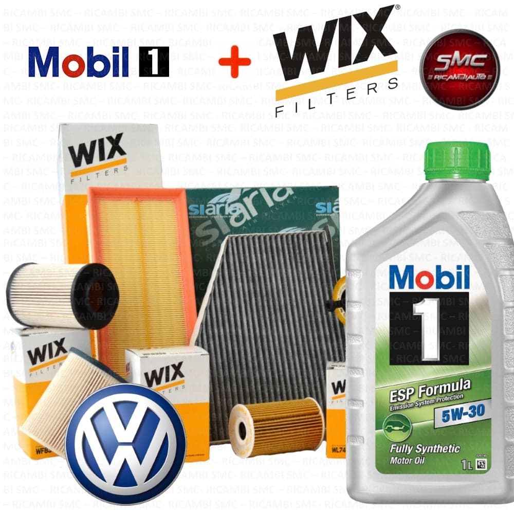Kit Tagliando+Olio Motore Wix Ktw007+Mobil5W30