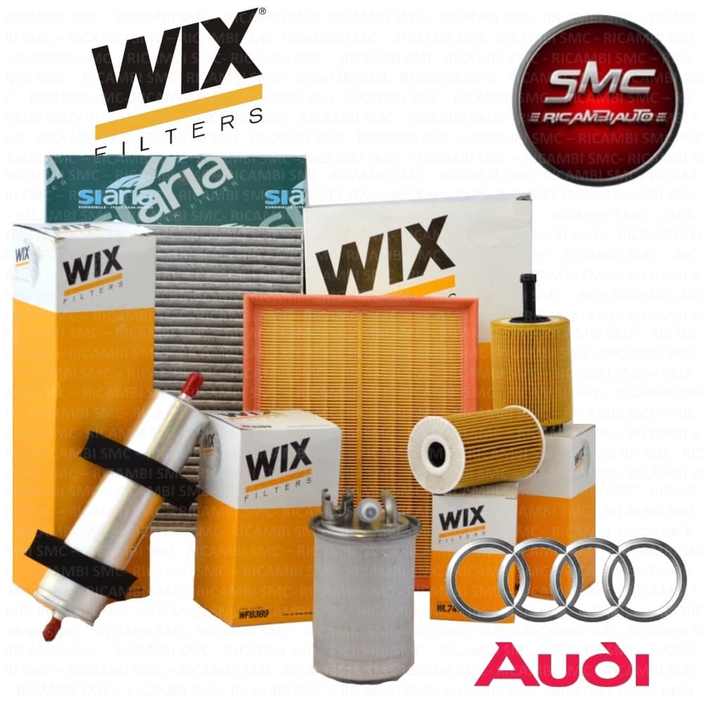 Kit Tagliando Filtri Wix Ktw014 Per Auto Audi