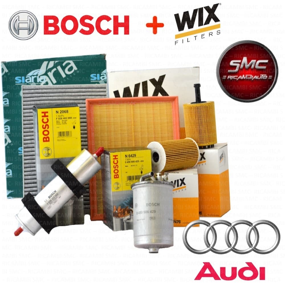 Kit d'entretien avec filtres divers pour Audi
