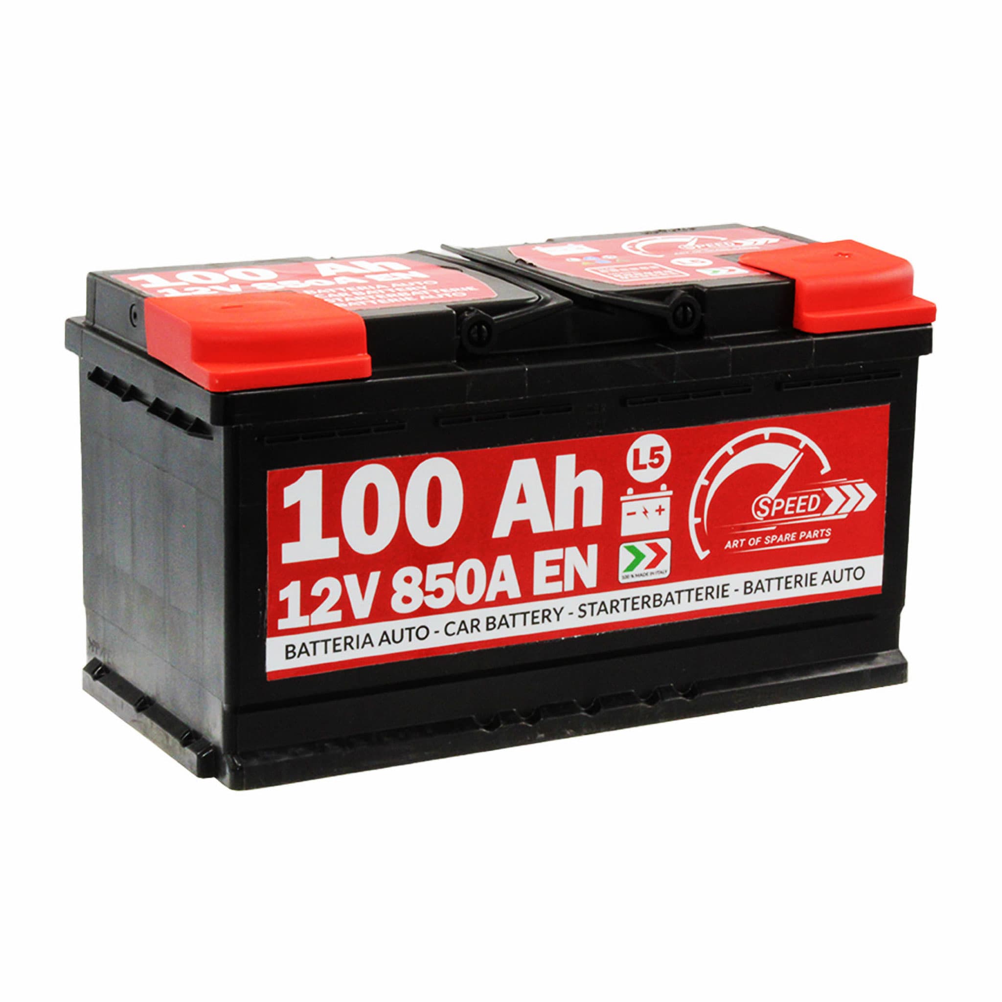 SPEED 5-100 Batterie auto plomb-acide 12V 100Ah 850A droite 353x175x190 mm