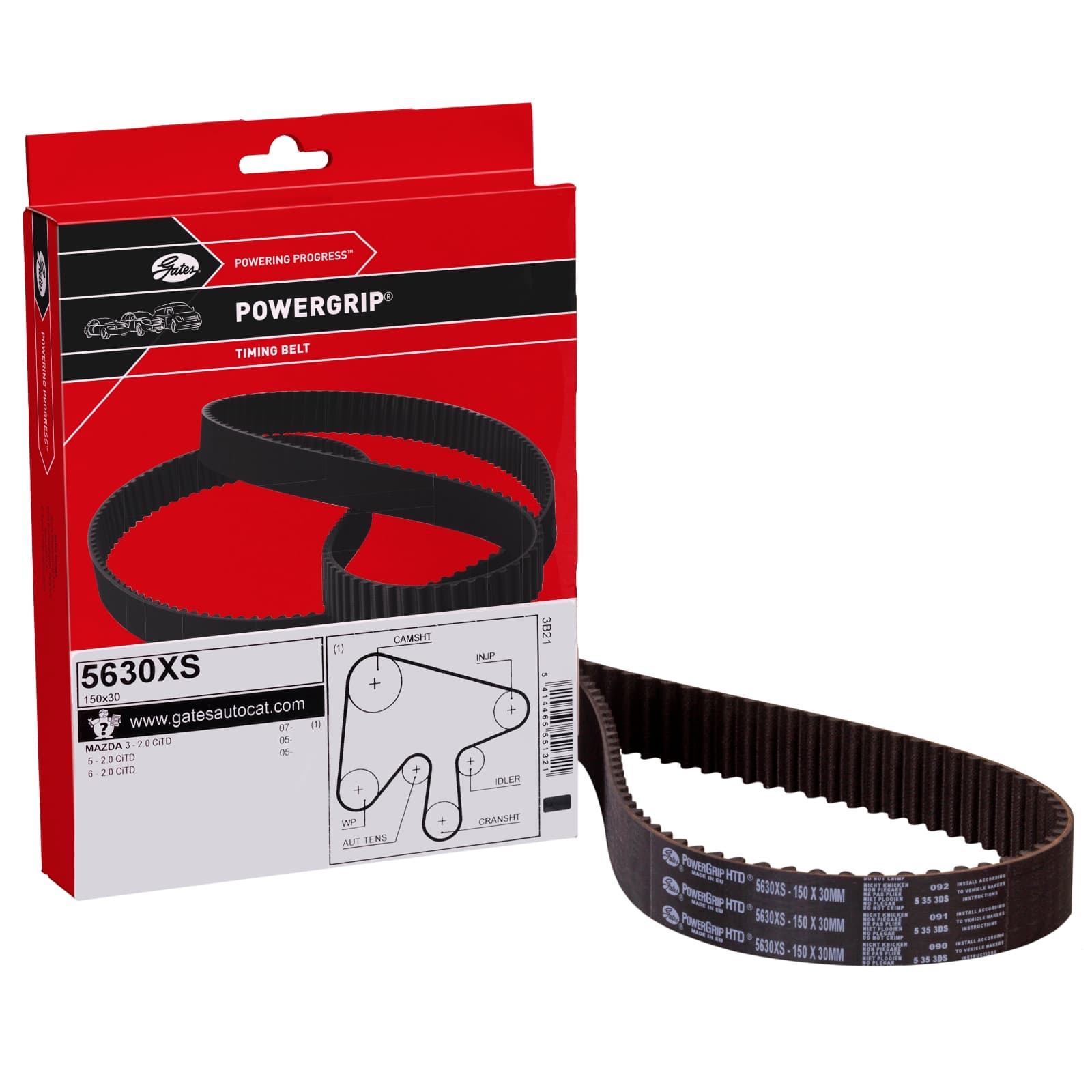 GATES 6380MC Keilriemen 5X685 Länge 685 mm