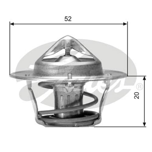 GATES Thermostat liquide refroidissement 7412-10081 82 °C sans boitier avec joints