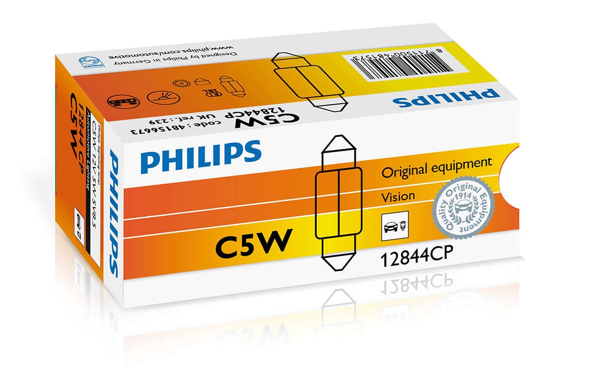 Ampoule, éclaireur de plaque PHILIPS 12844CP