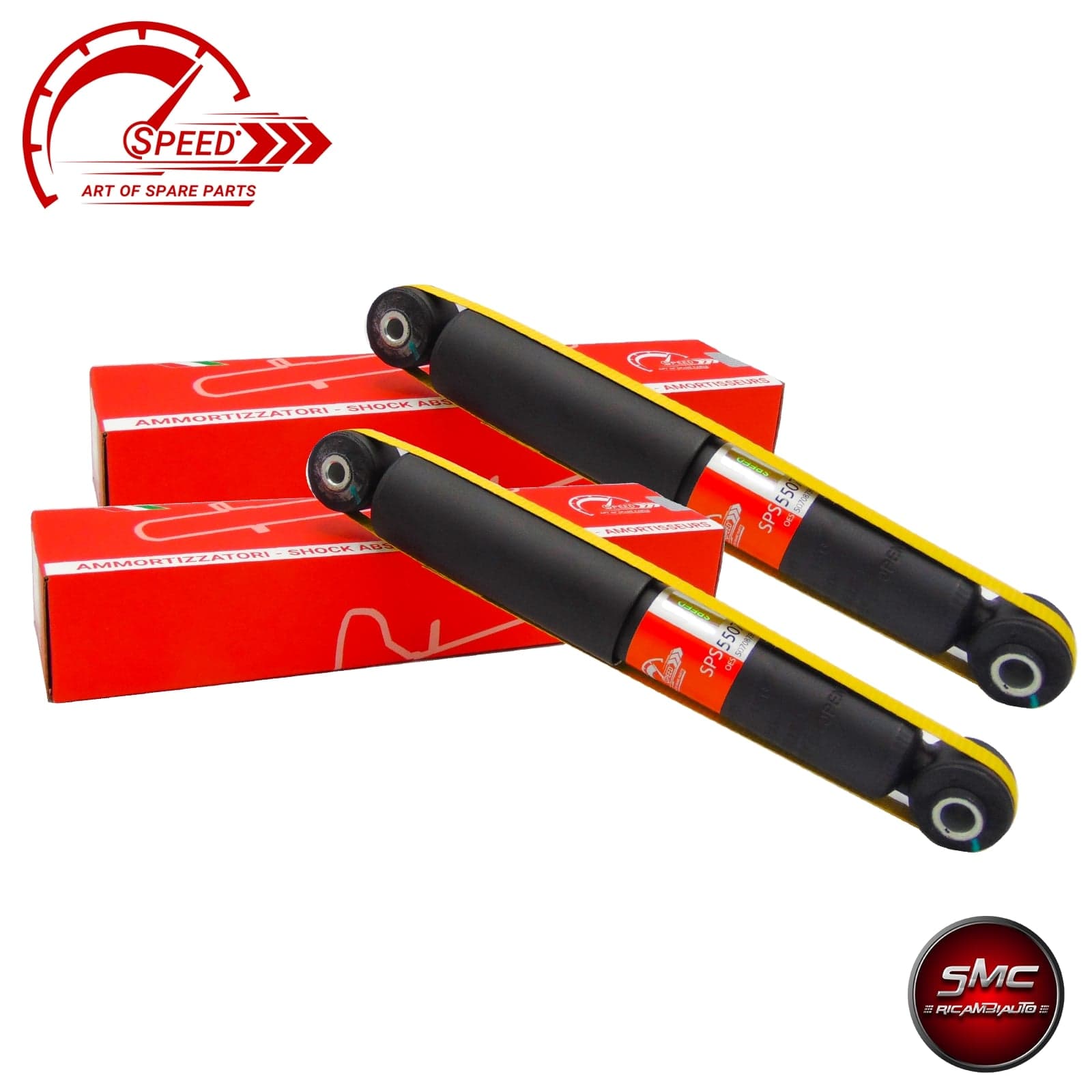 Kit d'amortisseurs arrière Speed pour Fiat 500 2007