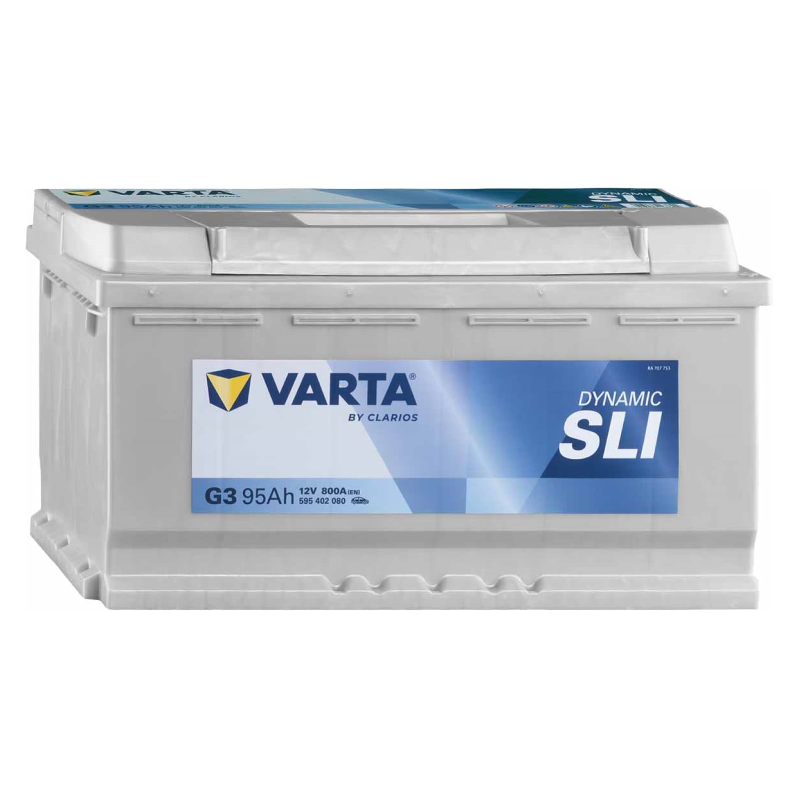VARTA Blue Dynamic Autobatterie Blei-Säure 12V 95Ah 800A rechts 353x175x190 mm
