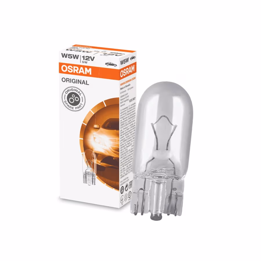 OSRAM W5W halogène Original 12V 5W, ampoule auto pour position, intérieur ou plaque