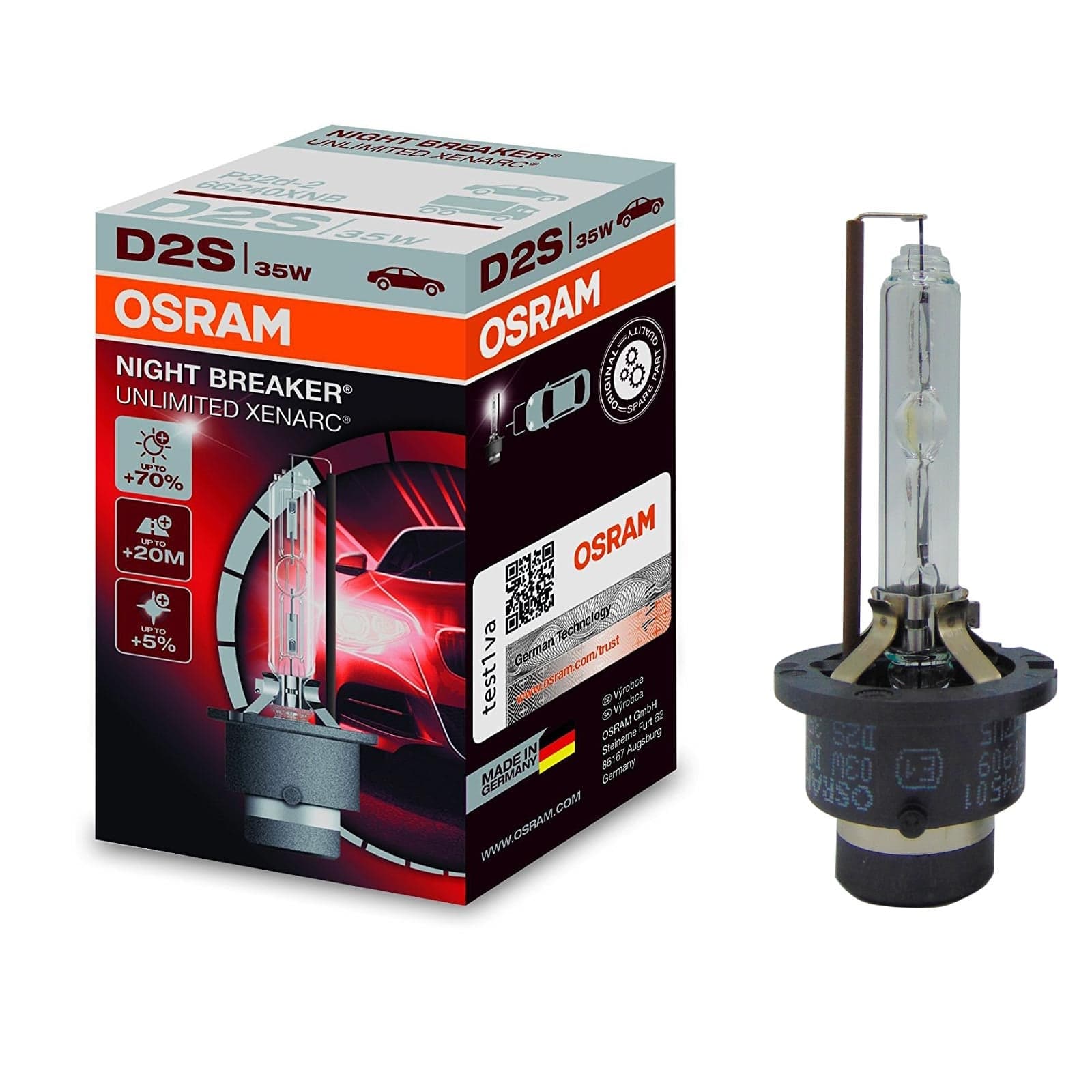 OSRAM D2S xénon 85V 35W 4100K, ampoule auto pour éclairage véhicule