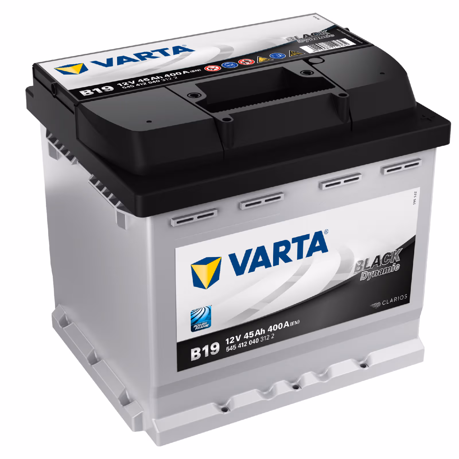 VARTA Autobatterie Blei-Säure 12V 45Ah 400A rechts 207x175x190 mm