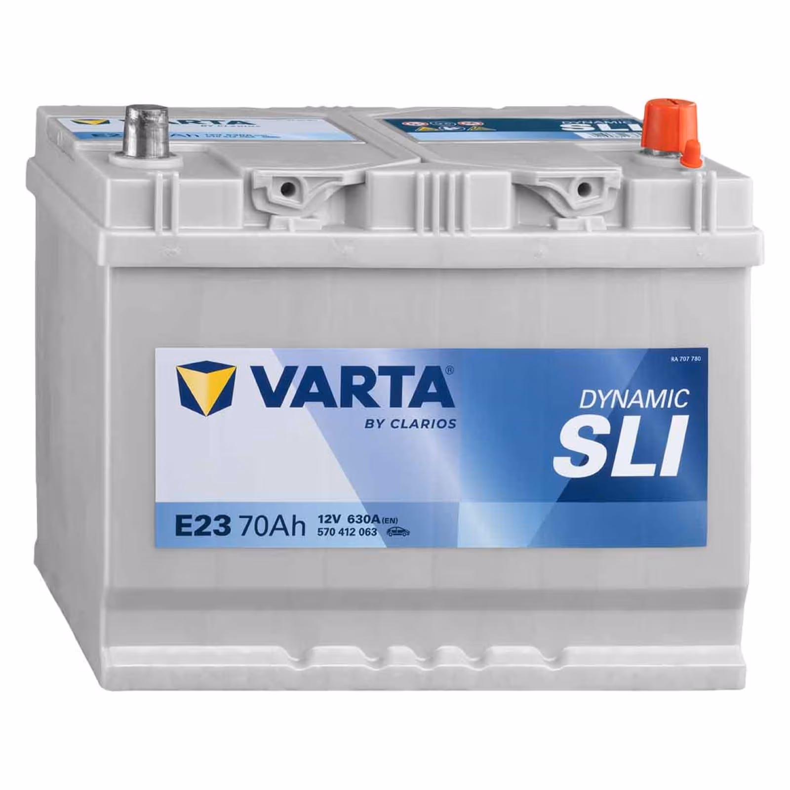 VARTA Blue Dynamic E23 Batterie auto plomb-acide 12V 70Ah 630A droite 261x175x220 mm