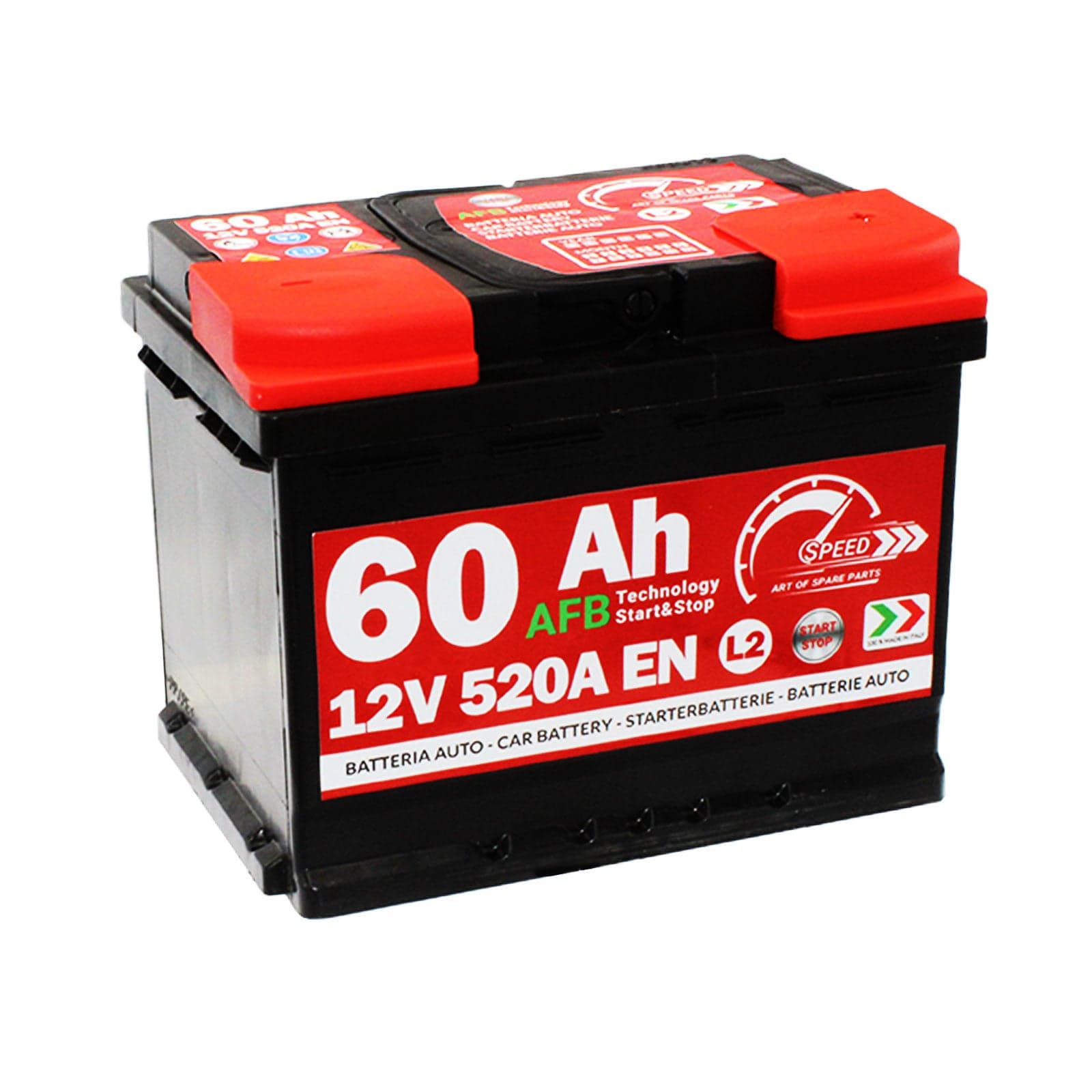 SPEED 7901699 Batterie Start&Stop EFB 12V 60Ah 520A droite 242x175x190 mm