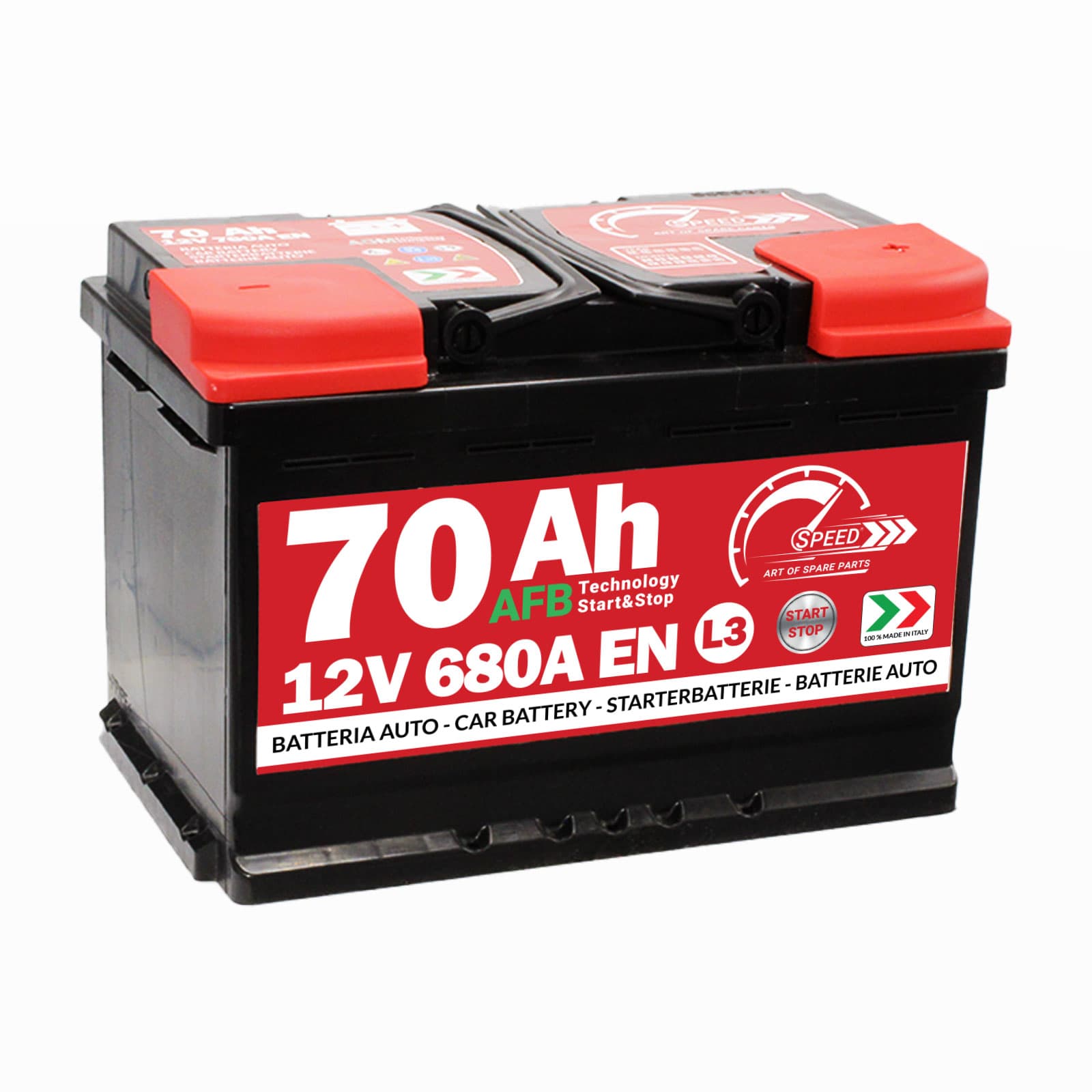 SPEED 7904031 Batterie Start&Stop EFB 12V 70Ah 680A droite 278x175x190 mm