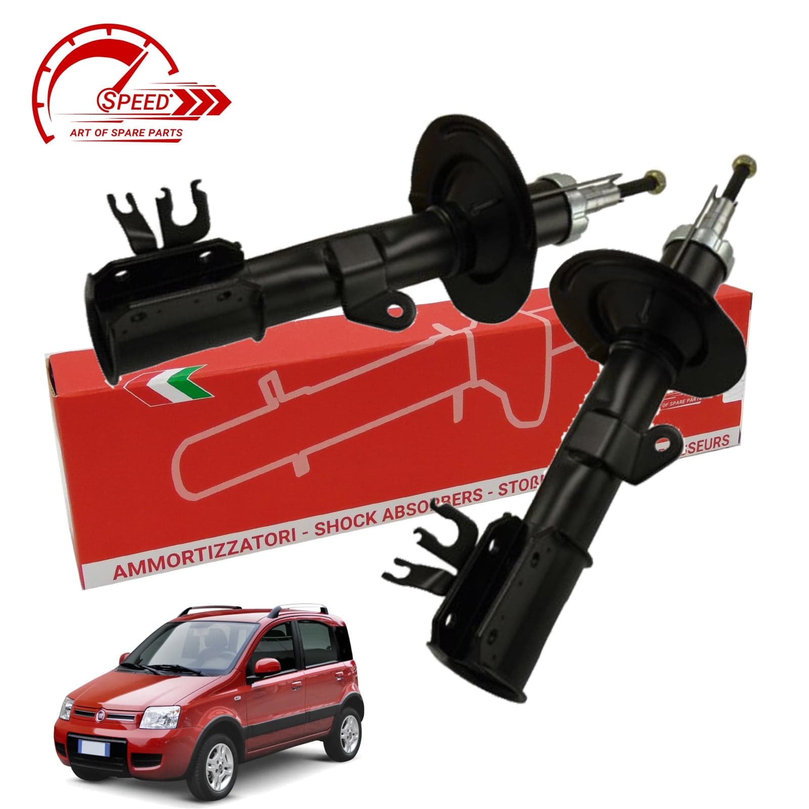 Kit 2 Amortisseurs Avant Speed Fiat Panda 169 4x4
