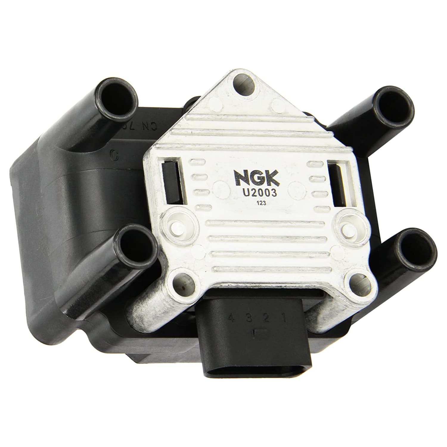 NGK Zuendspule 48010 4 polig M4-Anschluss Motor Ersatzteil Zuendanlage Fahrzeug